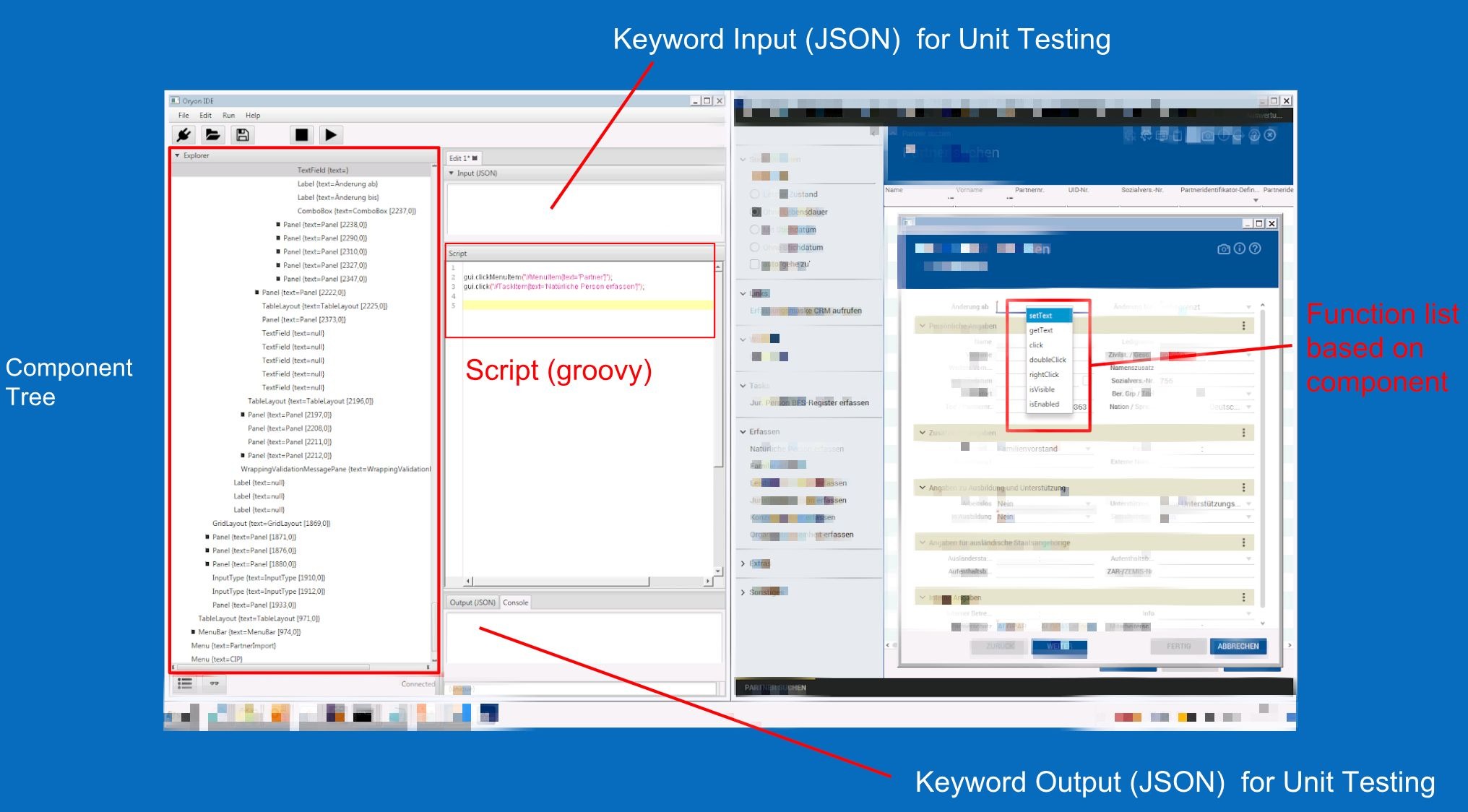 Recording an interaction in the target application